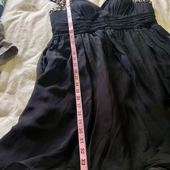 {Scala} Silk & Sequin Evening Cocktail Mini Dress - Picture 8 of 11